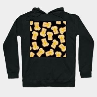 Toast-butter-breakfast-black Hoodie